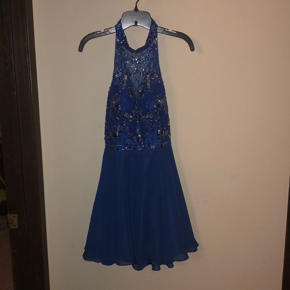 Blue homecoming dress